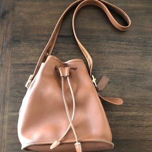 Authentic Coach Leather Bucket Bag